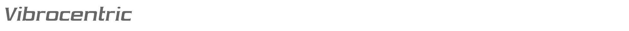 Vibrocentric vibrocentric bd it.ttf font preview